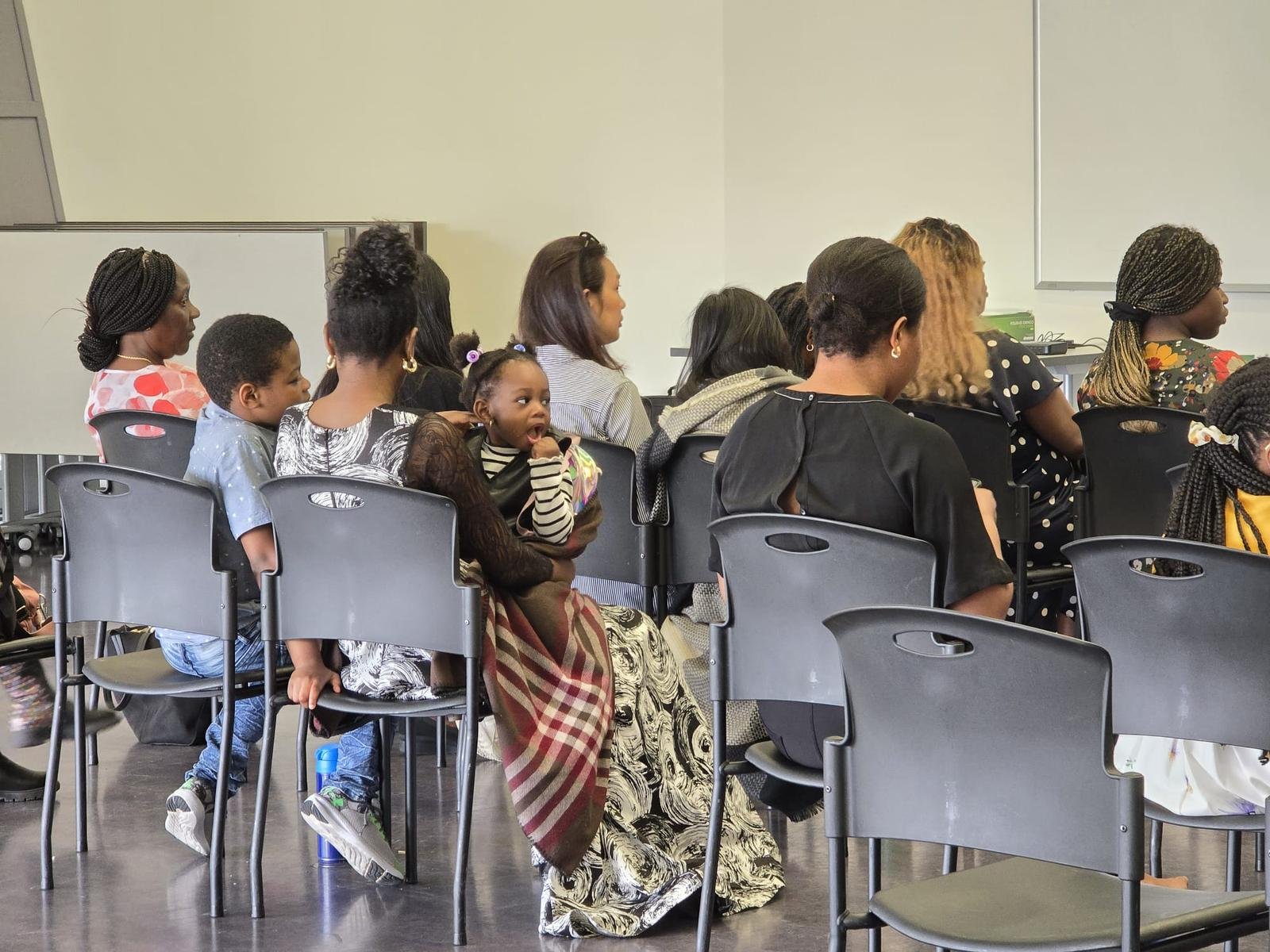 Mothers and children at service